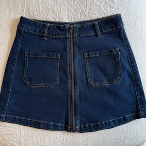 Mini Jean Skirt